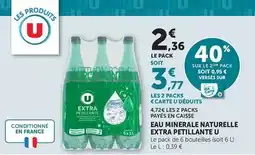 Hyper U U - eau minerale naturelle extra petillante offre