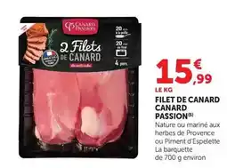 Hyper U Canard passion - filet de canard offre
