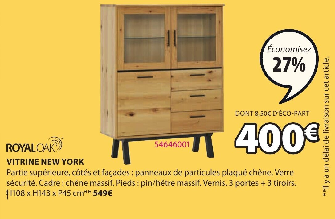 Promo Vitrine New York chez JYSK
