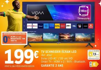 Tv schneider écran led