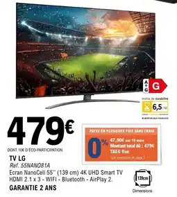 E.Leclerc Espace Culturel Lg Tv offre