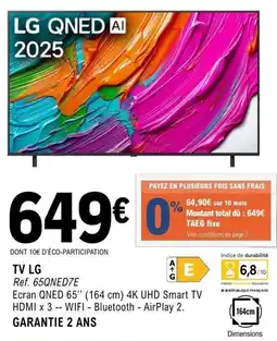 E.Leclerc Espace Culturel Lg Tv offre