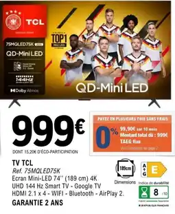 E.Leclerc Espace Culturel Tcl Tv offre
