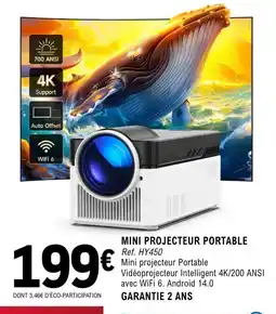 E.Leclerc Espace Culturel Mini projecteur portable offre