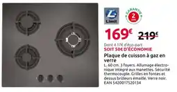 Mr Bricolage Plaque de cuisson à gaz en verre offre