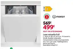 Mr Bricolage Indesit Lave vaisselle Full offre