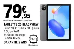 E.Leclerc Espace Culturel Tablette 20 blackview offre