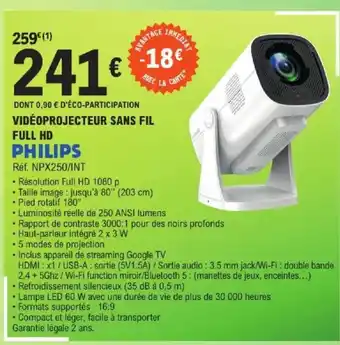 Philips Vidéoprojecteur sans fil