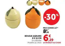 Super U Bougie agrume offre