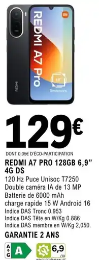 E.Leclerc Espace Culturel Redmi a7 pro 128gb 6,9" 4g ds offre