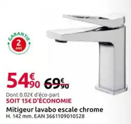 Mr Bricolage Mitigeur lavabo escale chrome offre