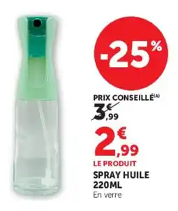 Super U Spray huile offre