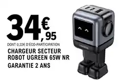 E.Leclerc Espace Culturel Chargeur secteur robot ugreen 65w nr offre