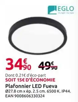 Mr Bricolage Plafonnier LED Fueva offre
