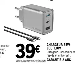 E.Leclerc Espace Culturel Chargeur 65w ecoflow offre