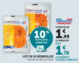 Super U Lot de 10 rondelles offre