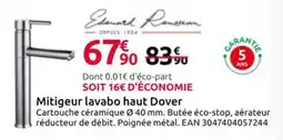 Mr Bricolage Mitigeur lavabo haut Dover offre