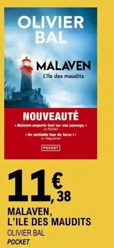 E.Leclerc Espace Culturel Malaven l'ile des maudits olivier bal offre