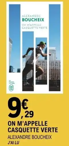 E.Leclerc Espace Culturel On m'appelle casquette verte offre