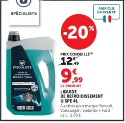 Super U Liquide de refroidissement u spe offre