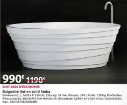 Mr Bricolage Baignoire ilot en solid Moka offre