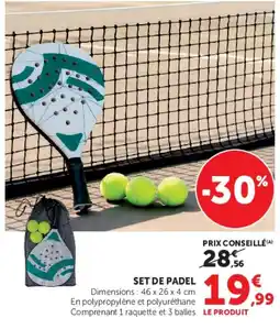 Super U Set de padel offre