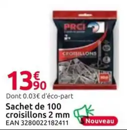 Mr Bricolage Sachet de 100 croisillons 2 mm offre