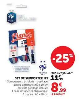 Super U Set de supporter fff offre