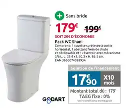 Mr Bricolage Pack WC Shani offre