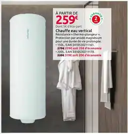 Mr Bricolage Chauffe eau vertical offre