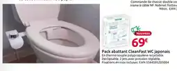 Mr Bricolage Pack abattant Clean Fast WC japonais offre
