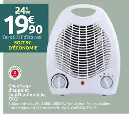 Mr Bricolage Chauffage d'appoint soufflant mobile offre