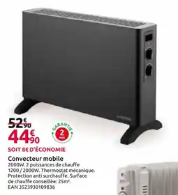Mr Bricolage Convecteur mobile offre
