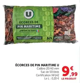 Super U Écorces de pin maritime u offre