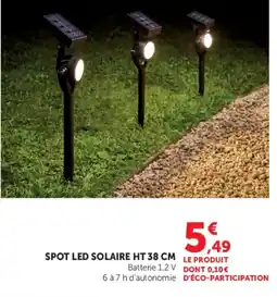 Super U Spot led solaire offre
