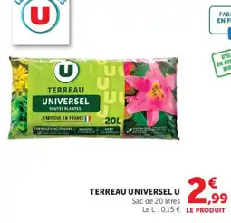 Super U Terreau universel u offre