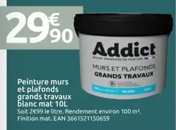 Mr Bricolage Peinture murs et plafonds grands travaux blanc mat offre