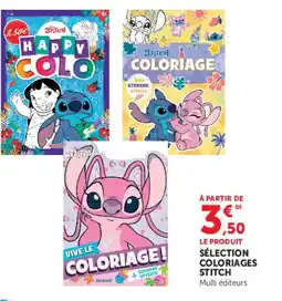 Super U Sélection coloriages stitch offre
