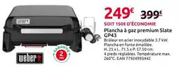 Mr Bricolage Weber Plancha à gaz premium Slate GP43 offre