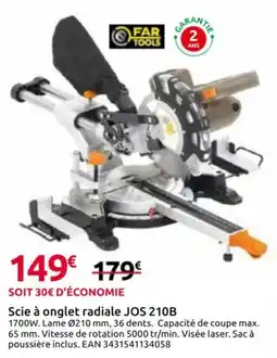 Mr Bricolage Scie à onglet radiale JOS 210B offre