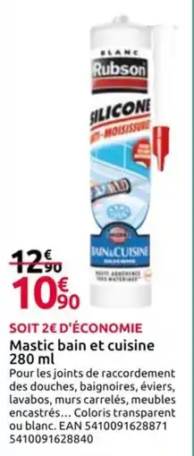 Mr Bricolage Mastic bain et cuisine offre