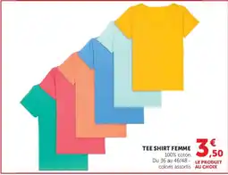 Super U Tee shirt femme offre