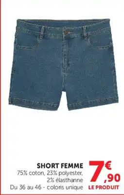 Super U Short femme offre