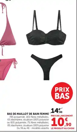 Super U Bas de maillot de bain femme offre