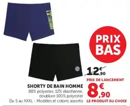 Super U Shorty de bain homme offre