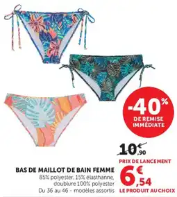 Super U Bas de maillot de bain femme offre