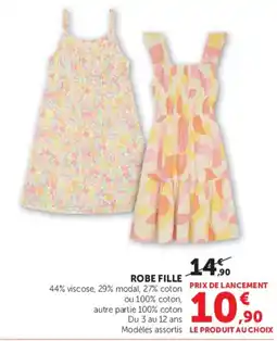 Super U Robe fille offre