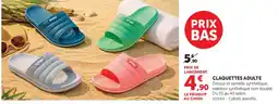 Super U Claquettes adulte offre