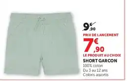 Super U Short garcon offre