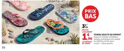 Super U Tongs adulte ou enfant offre